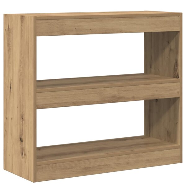 vidaXL Bibliothèque/Séparateur de pièce chêne artisanal 80x30x72 cm
