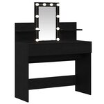 vidaXL Coiffeuse Chêne noir 100 x 40 x 130 cm Bois d'ingénierie