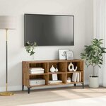 vidaXL Meuble TV Marron 69.5 x 30 x 50 cm Bois d'ingénierie