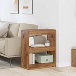 vidaXL Bibliothèque Bois ancien 60 x 30 x 72 cm Bois d'ingénierie