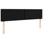 VidaXL Cadre de lit ottoman avec matelas noir 180x200 cm tissu