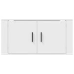 vidaXL Meuble TV mural Blanc 80x34 5x40 cm