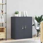 vidaXL Armoire de rangement Anthracite 80 x 40 x 90 cm Acier