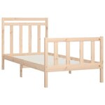 vidaXL Cadre de lit Bois de pin massif 100x200 cm