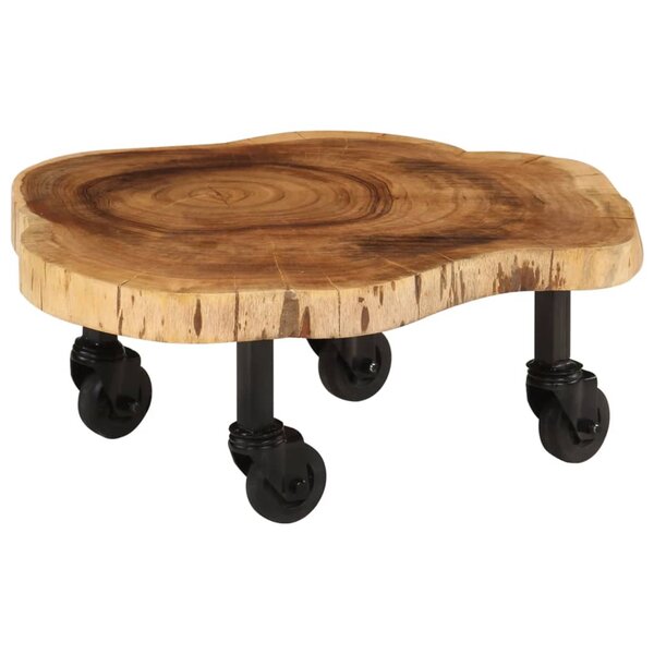 vidaXL Table basse bois d'acacia massif 60x55x25 cm