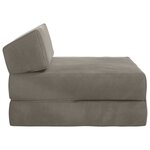 vidaXL Canapé-lit pliable Gris clair 60 x 70 x 41 cm Tissu