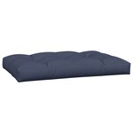 vidaXL Coussins palette lot de 7 tissu bleu marine
