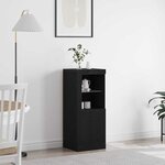 vidaXL Buffet Noir 41 x 37 x 100 cm Bois d'ingénierie