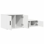 Meuble de rangement vidaXL Blanc 103x41x40 cm en panneaux de particules