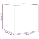 vidaXL Ensemble meuble TV 3 Pièces Chêne noir Bois d'ingénierie