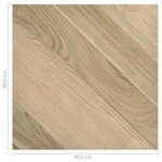 vidaXL Dalles de plancher autoadhésives 55 Pièces PVC 5 11 m² marron rayé