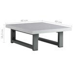 vidaXL Meuble de salle de bain en deux pièces Céramique Blanc