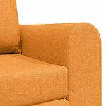 vidaXL Canapé-Lit Jaune foncé 148 x 71 x 83 cm tissu