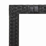 vidaXL Ensemble de bistro de jardin 9 Pièces coussins noir poly rotin