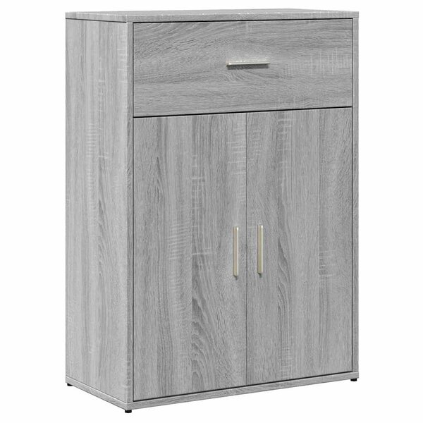 vidaXL Buffet sonoma gris 60x30x84 cm bois d'ingénierie