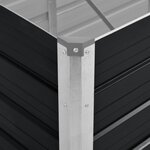 vidaXL Lit surélevé de jardin Anthracite 240x80x45 cm Acier galvanisé