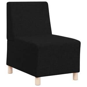 vidaXL Canapé modulaire sans accoudoirs Noir 55 cm Tissu