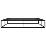 vidaXL Cadre de lit sans matelas noir métal 160x200 cm