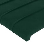 vidaXL Tête de lit avec oreilles Vert foncé 163x23x78/88 cm Velours