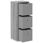 vidaXL Buffet avec tiroir Gris Sonoma 25 5 x 22 x 69 5 cm
