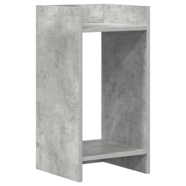 vidaXL Support de Plante Gris béton 30 x 30 x 60 cm Bois d'ingénierie