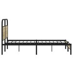 vidaXL Cadre de lit sans matelas 140x190 cm chêne sonoma