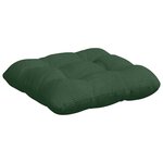 vidaXL Coussins de siège 4 Pièces Vert foncé 45 x 45 cm