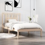 vidaXL Cadre de lit sans matelas bois massif 90x200 cm