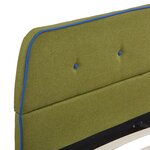 vidaXL Cadre de lit sans matelas vert tissu 140x200 cm