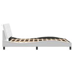 vidaXL Cadre de lit sans matelas blanc 120x200 cm similicuir