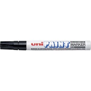 Marqueur craie Pointe conique moyenne CHALK Marker PWE5M 1 8 - 2 5mm Noir x 12 UNI-BALL