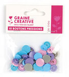 10 pressions resine coloris pastel