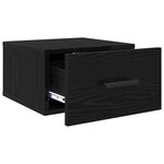 vidaXL Cabinet de chevet 2 Pièces Chêne noir 35 x 35 x 20 cm