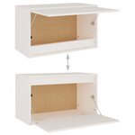 vidaXL Meubles TV 5 Pièces Blanc Bois massif de pin