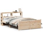 vidaXL Cadre de lit avec tête de lit sans matelas 160x200 cm