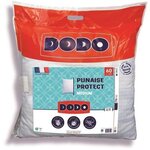 Oreiller médium 60 x 60 cm protection anti punaise  anti acarien - 550 g - Blanc