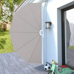 vidaXL Auvent latéral pliable de terrasse Crème 160 cm