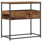 Table Console vidaXL Bois Ancien 75x40x75 cm en Bois et Acier