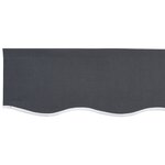 vidaXL Tissu de remplacement de store pour cadre 2.5x2 m Anthracite