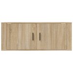 vidaXL Meuble TV mural Chêne Sonoma 100x34 5x40 cm