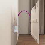 vidaXL Tête de lit murale Blanc 159 5x3x80 cm Bois massif de pin