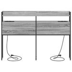 vidaXL Tête de lit de rangement Sonoma gris 160 cm Bois d'ingénierie