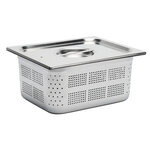 Bac gastro inox perforé gn 1/2 - 150 mm - gastro m -  - inox 325x265x150mm