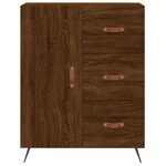 vidaXL Buffet chêne marron 69 5x34x90 cm bois d'ingénierie