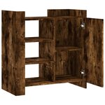 vidaXL Buffet chêne fumé 73 5x35x75 cm bois d'ingénierie
