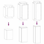 vidaXL Support de Plante 3 Pièces Rouillé Acier patiné