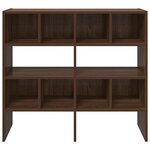 vidaXL Étagères à chaussures 2 Pièces empilable chêne marron 89 5x30x40cm