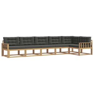 vidaXL Ensemble de canapés d'extérieur 4 pc Blanc et anthracite