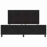 vidaXL Lit à ressorts avec tête de lit Noir 180 x 200 cm Velours