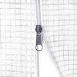 vidaXL Serre avec cadre en acier blanc 54 m² 18x3x2 m